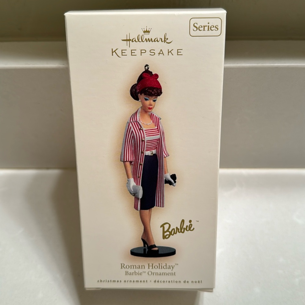 Roman Holiday Barbie Ornament by Hallmark 2007